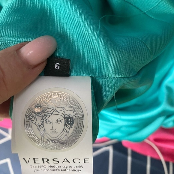 NWT VERSACE Safety Pin Cocktail Dress - Picture 14 of 14